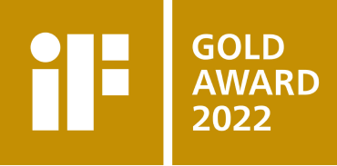 Selo de premiação iF DESIGN AWARD 2022 Gold